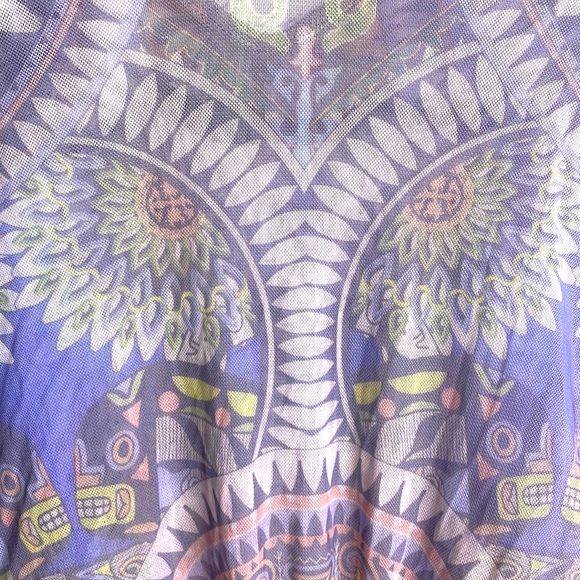 Fashion Nova Sheer Tribal Print Bodysuit - Picture 3 of 8